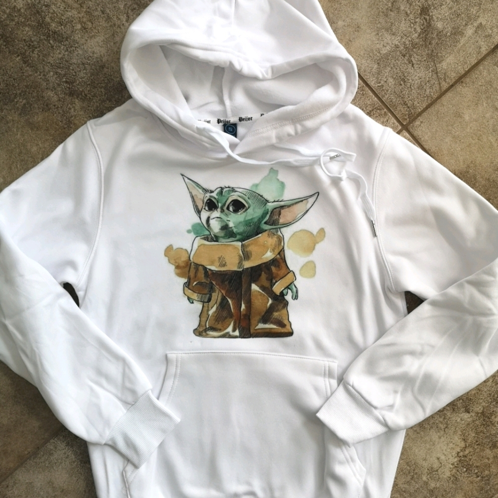 The Child Mandalorian watercolour hoodie